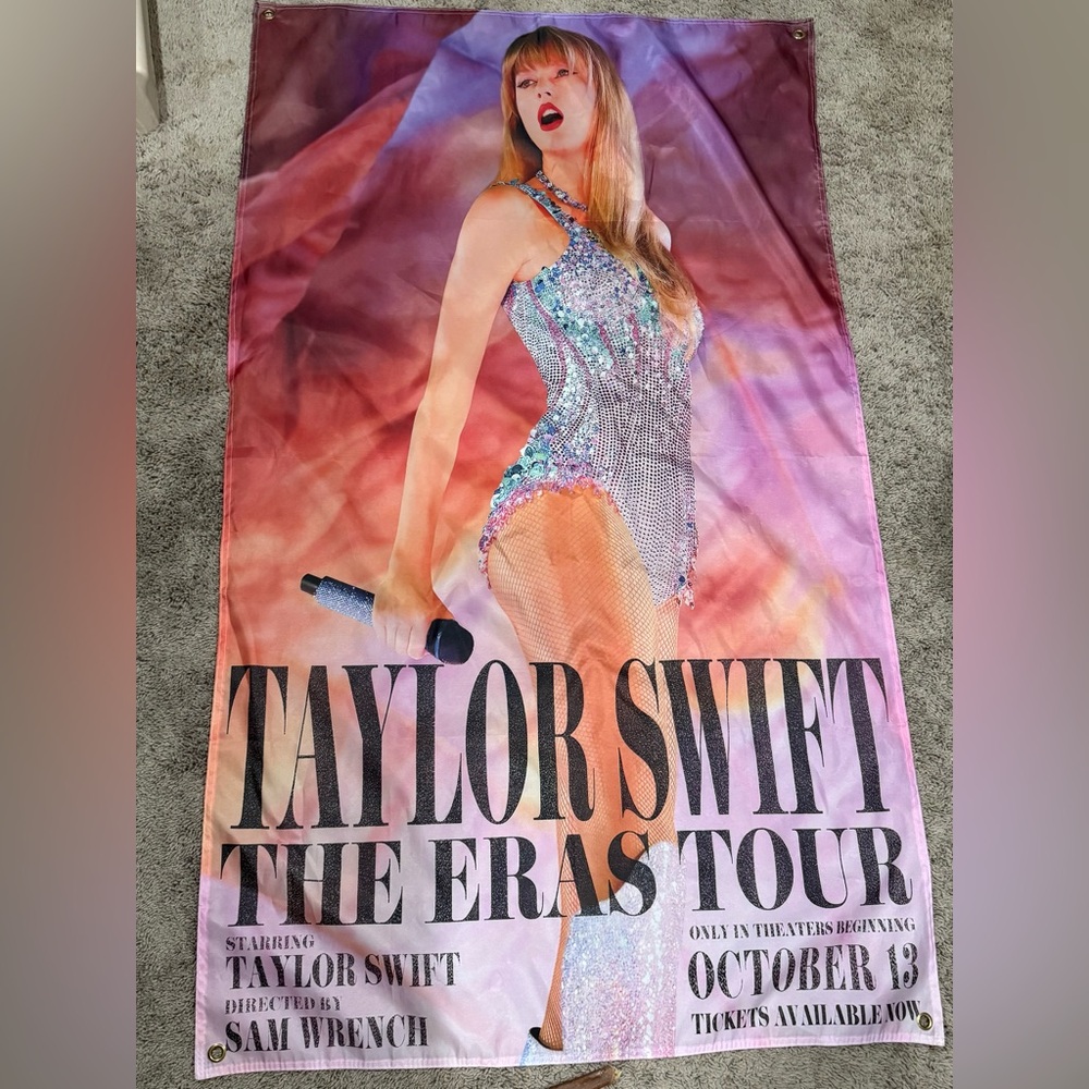 Taylor Swift 5ft x 3ft banner flag